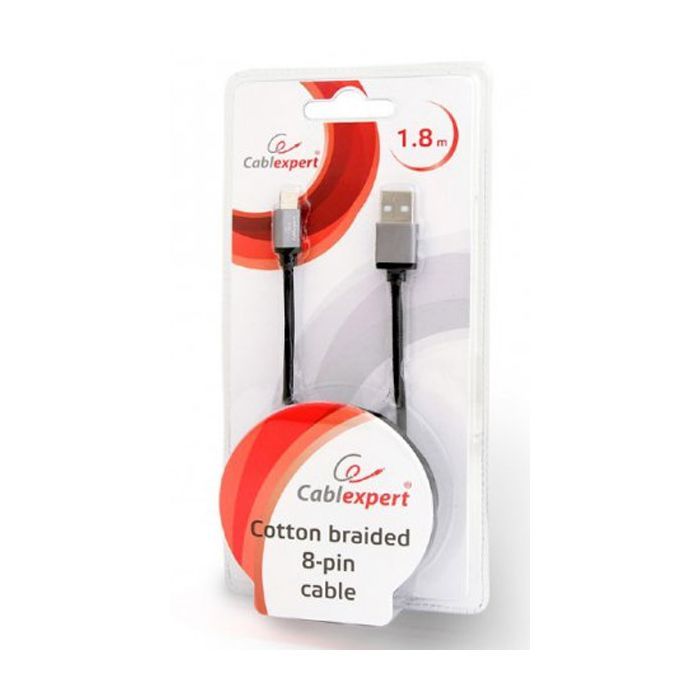 Дата кабель USB 2.0 AM to Lightning 1.8m Cablexpert (CCB-mUSB2B-AMLM-6-G) изображение 3
