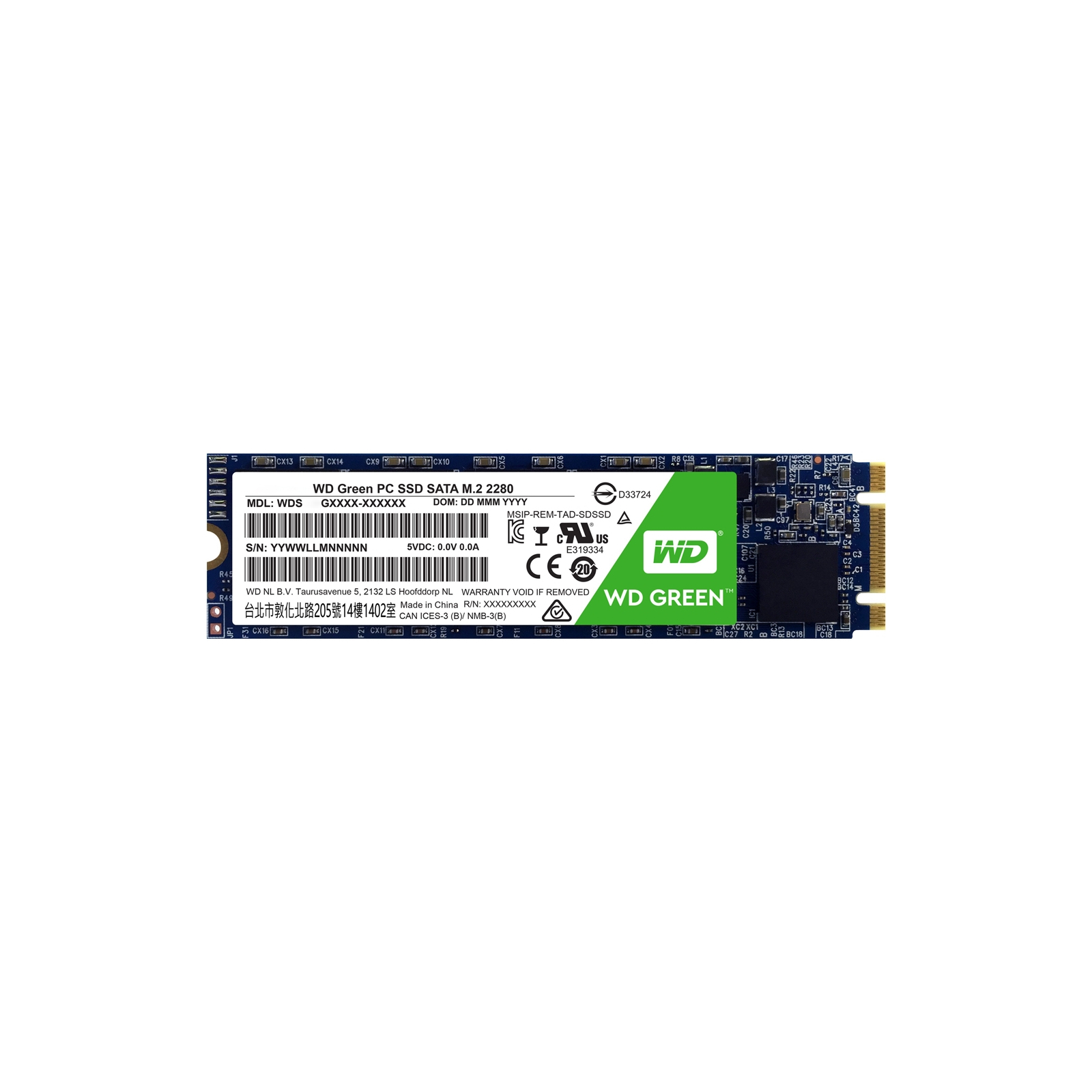 Накопичувач SSD M.2 2280 240GB WD (WDS240G2G0B)
