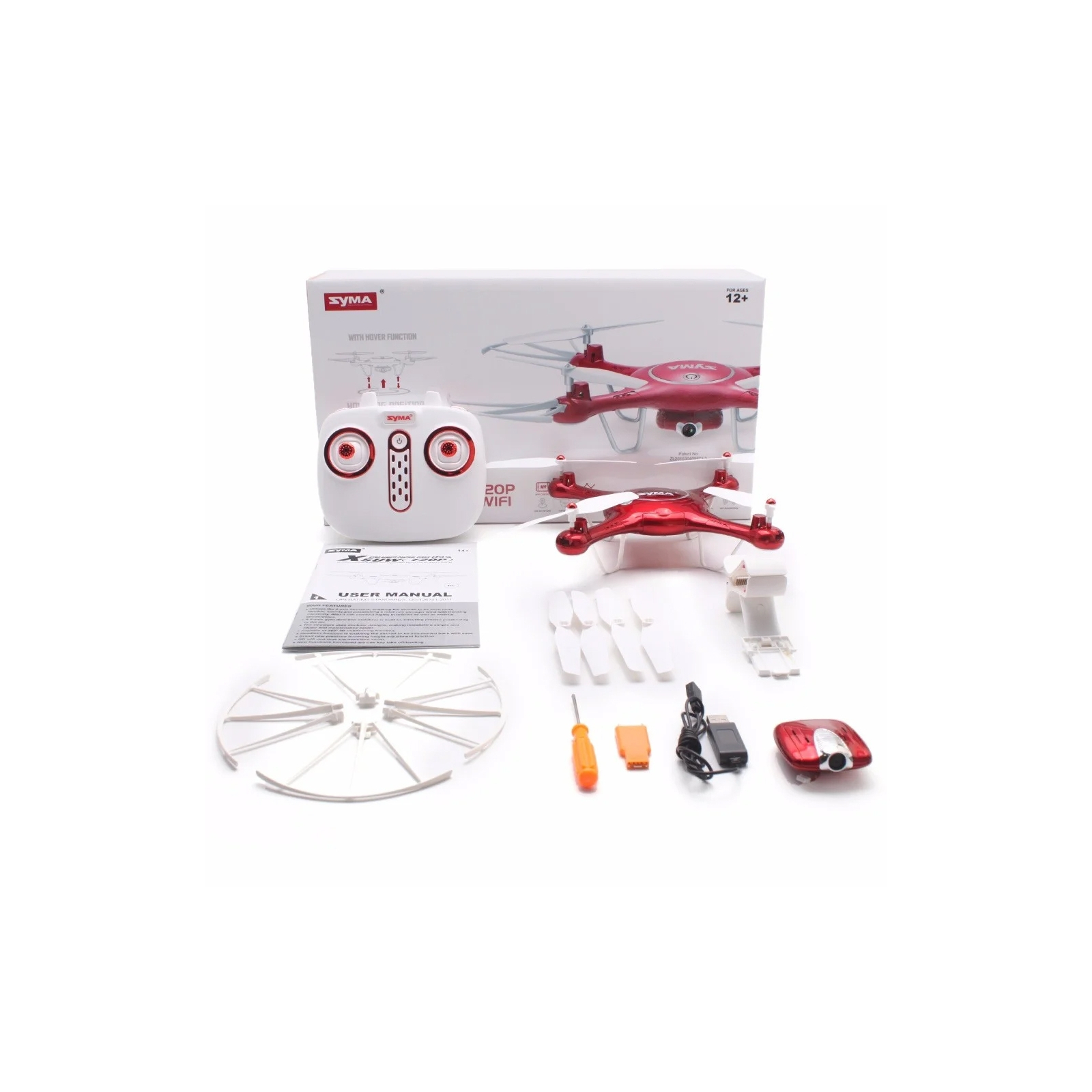 Радіокерована іграшка Syma Квадрокоптер 2,4 Ггц управлінням (X5UW_red) зображення 4