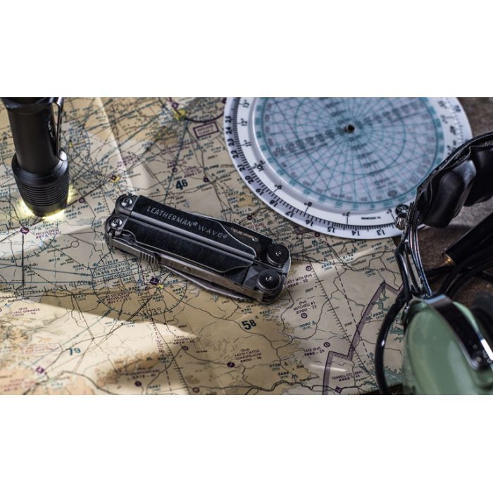 Мультитул Leatherman WAVE PLUS BLACK&SILVER, синтетичний чохол, карт. коробка (832622) зображення 5