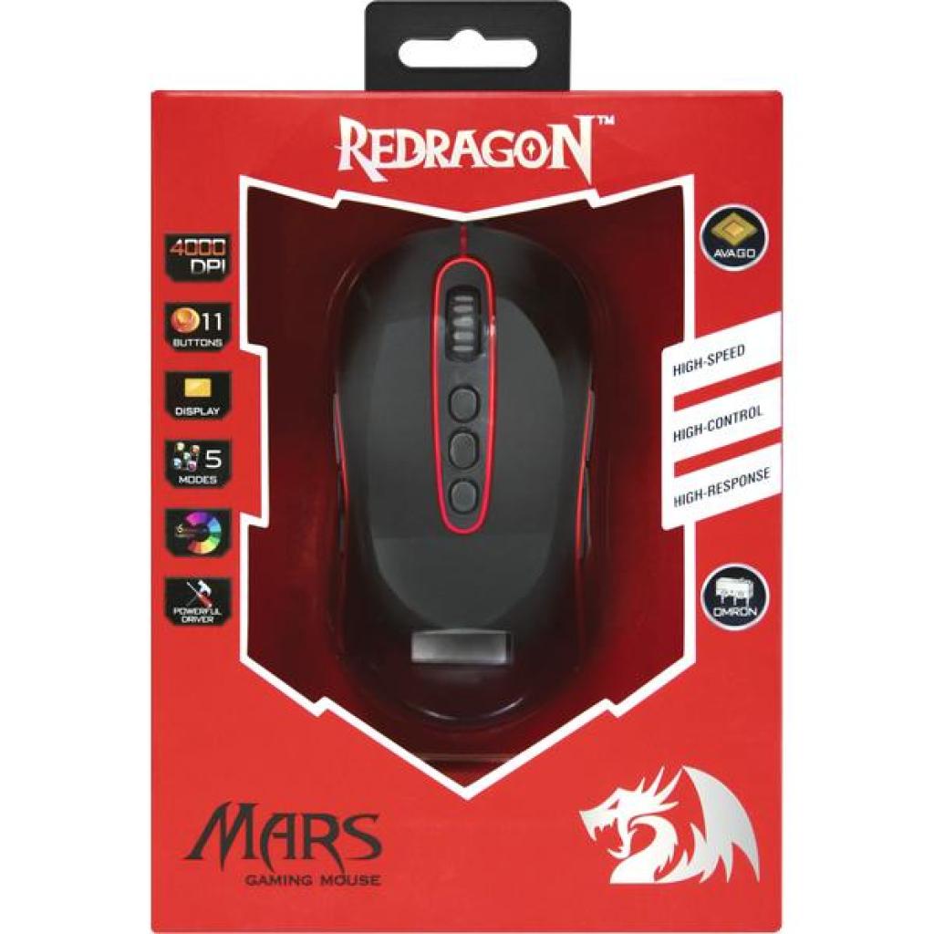 Мышка Redragon Mars TFT USB Black-Red (74846) изображение 12