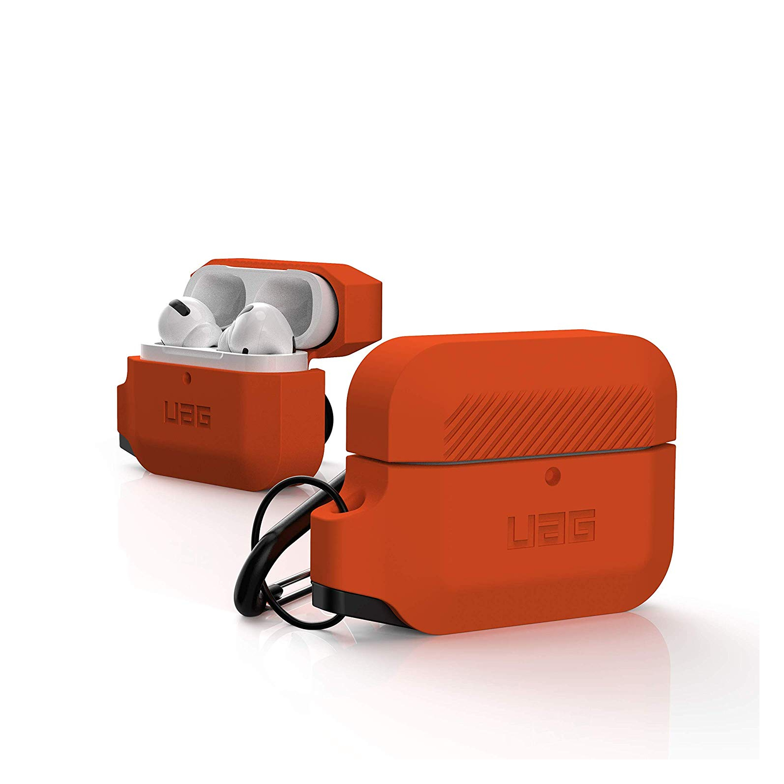 Чехол для наушников UAG для Airpods Pro Silicone Orange/Black (10225K119740) изображение 5