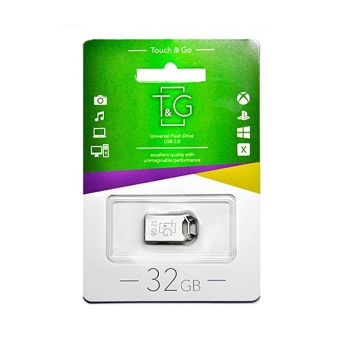 USB флеш накопитель T&G 32GB 110 Metal Series Silver USB 2.0 (TG110-32G) изображение 2
