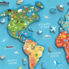 Пазл Viga Toys магнитный Карта мира с маркерной доской, на английском (44508EN) изображение 4