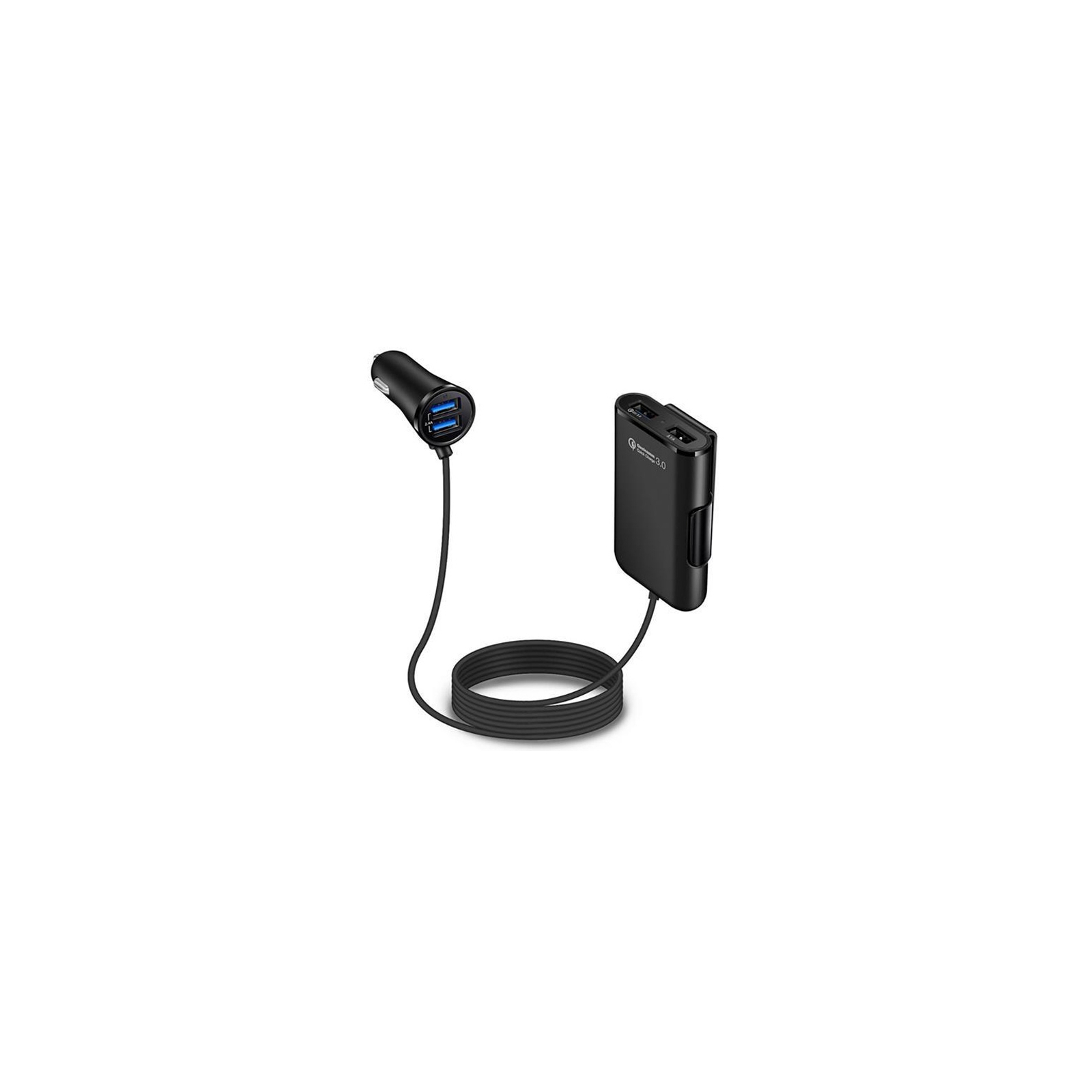 Зарядний пристрій XoKo CQC-410 4 USB, 8A, Qualcom 3.0, Bl (CQC-410-BK)