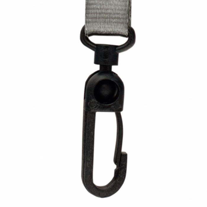 Шнурок для бейджа Buromax 460х10 мм Black, карабин (BM.5425-01) зображення 2