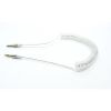 Кабель мультимедійний 3.5mm M to 3.5mm M 1.0m white Dengos (AUDIO-PLS-PRUZH-WHITE)