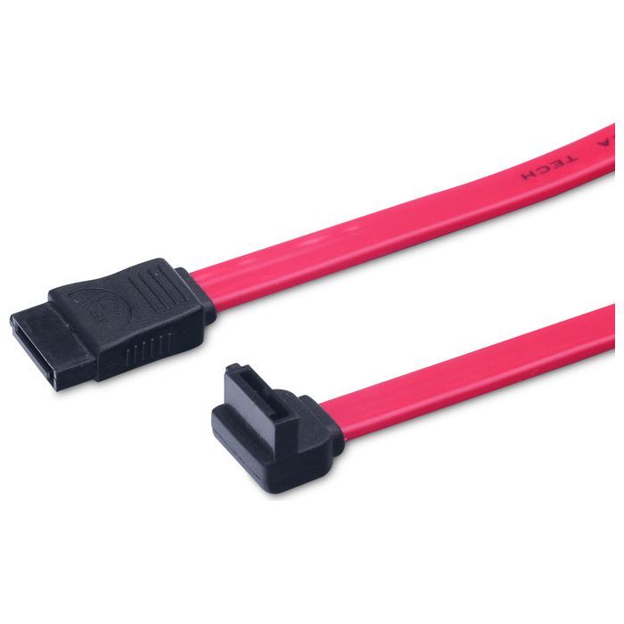 Кабель для передачі даних SATA L-type (F/F) corner, 0.5m, red Digitus (AK-400104-005-R)
