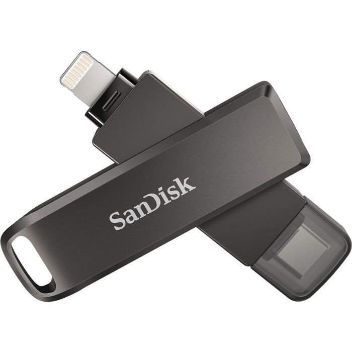 USB флеш накопитель SanDisk 64GB iXpand Drive Luxe Type-C /Lightning (SDIX70N-064G-GN6NN) изображение 3
