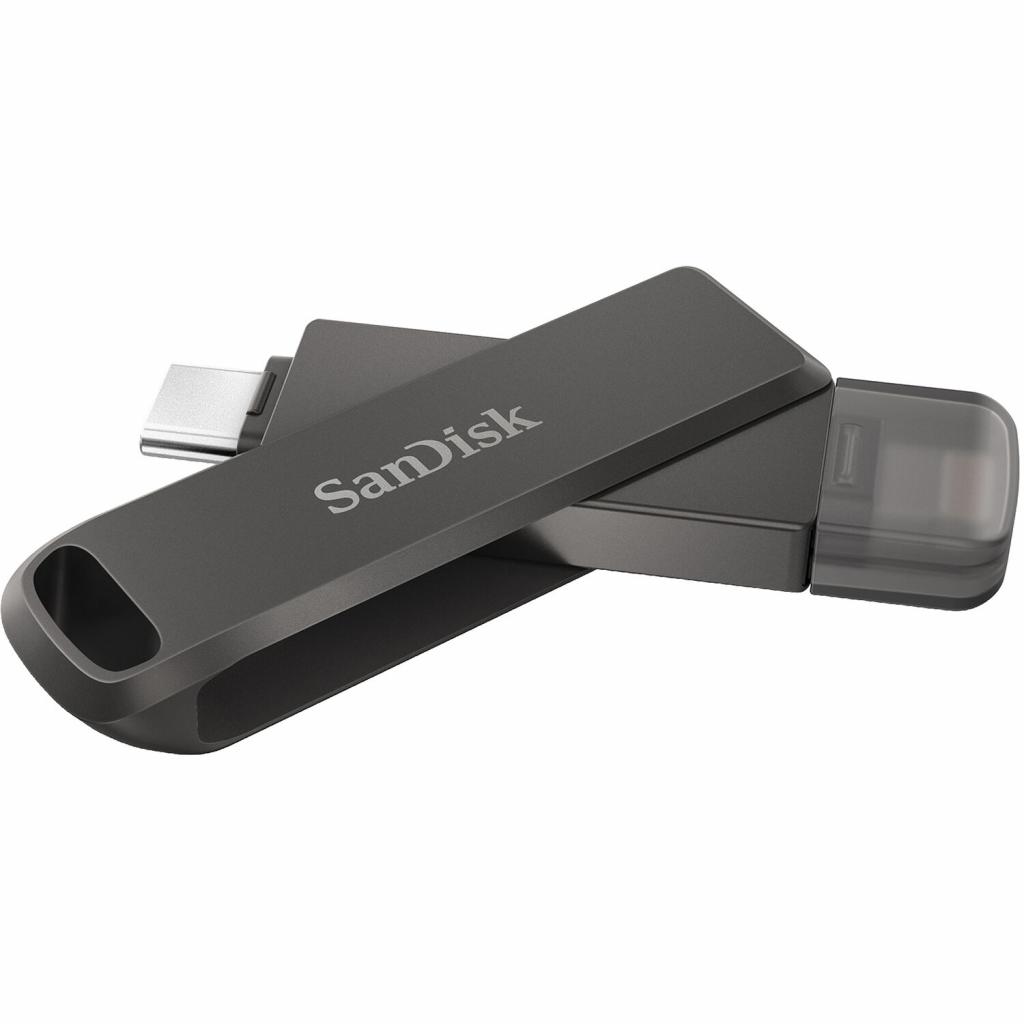USB флеш накопитель SanDisk 128GB iXpand Drive Luxe Type-C /Lightning (SDIX70N-128G-GN6NE) изображение 4