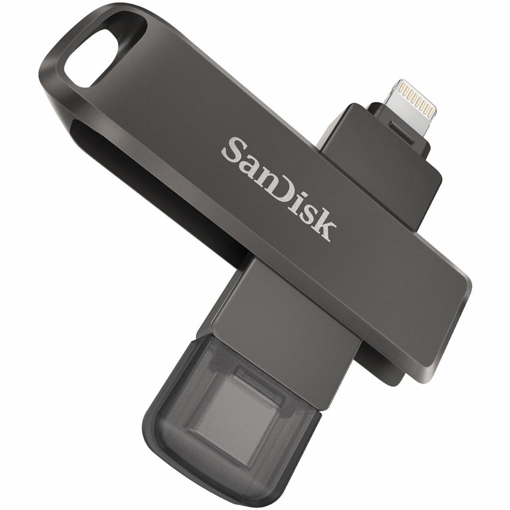 USB флеш накопитель SanDisk 128GB iXpand Drive Luxe Type-C /Lightning (SDIX70N-128G-GN6NE) изображение 5