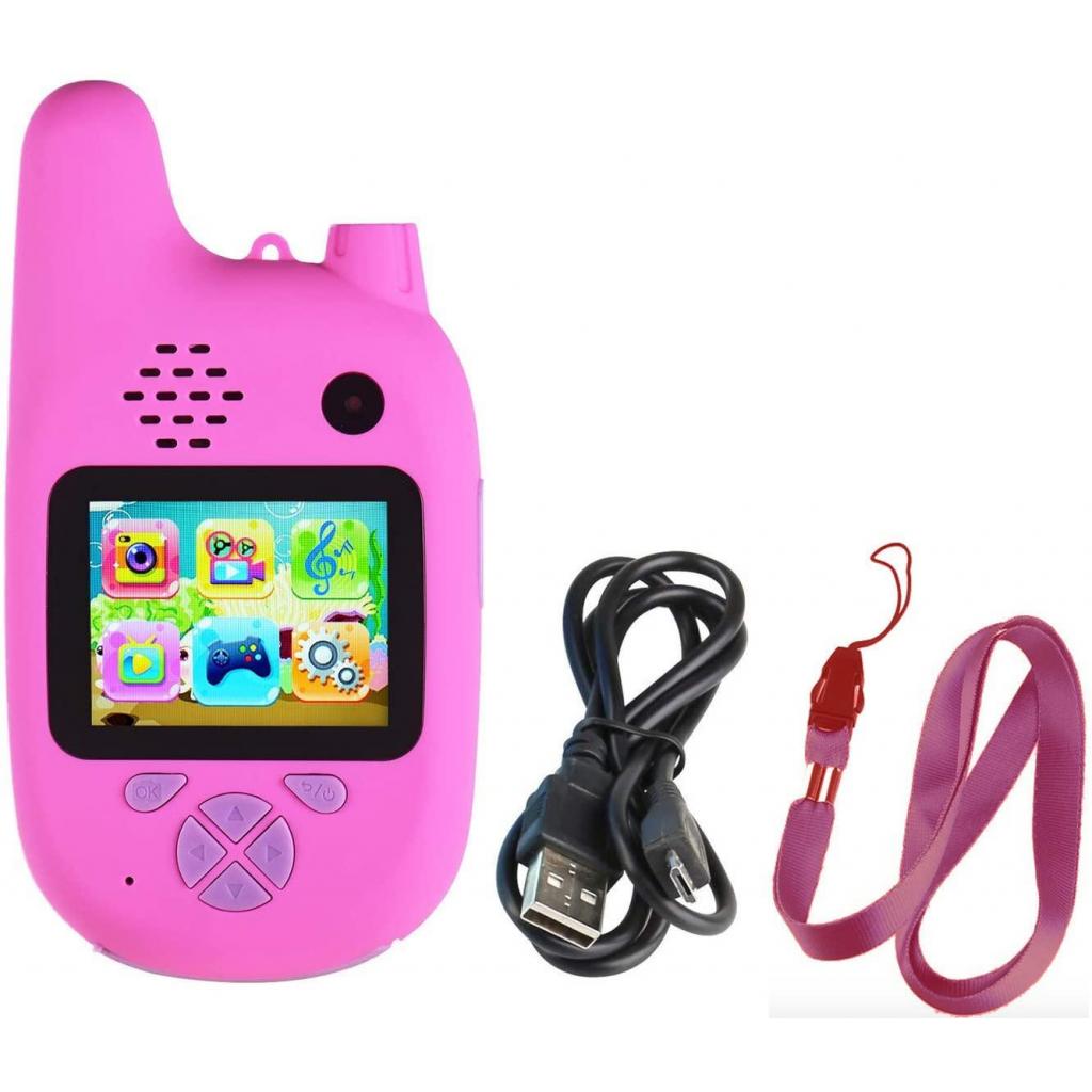Интерактивная игрушка XoKo Цифровой детский фотоаппарат Walkie Talkie Рация и две камер (KVR-500-PN) изображение 3