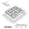 Варочна поверхня Weilor GM W 604 WH зображення 12