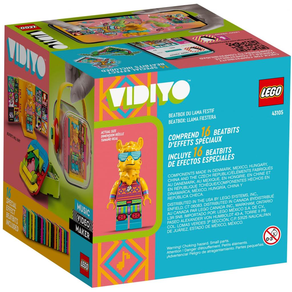 Конструктор LEGO VIDIYO Party Llama BeatBox Бітбокс Лама тусовщиця 82 деталі (43105) зображення 12