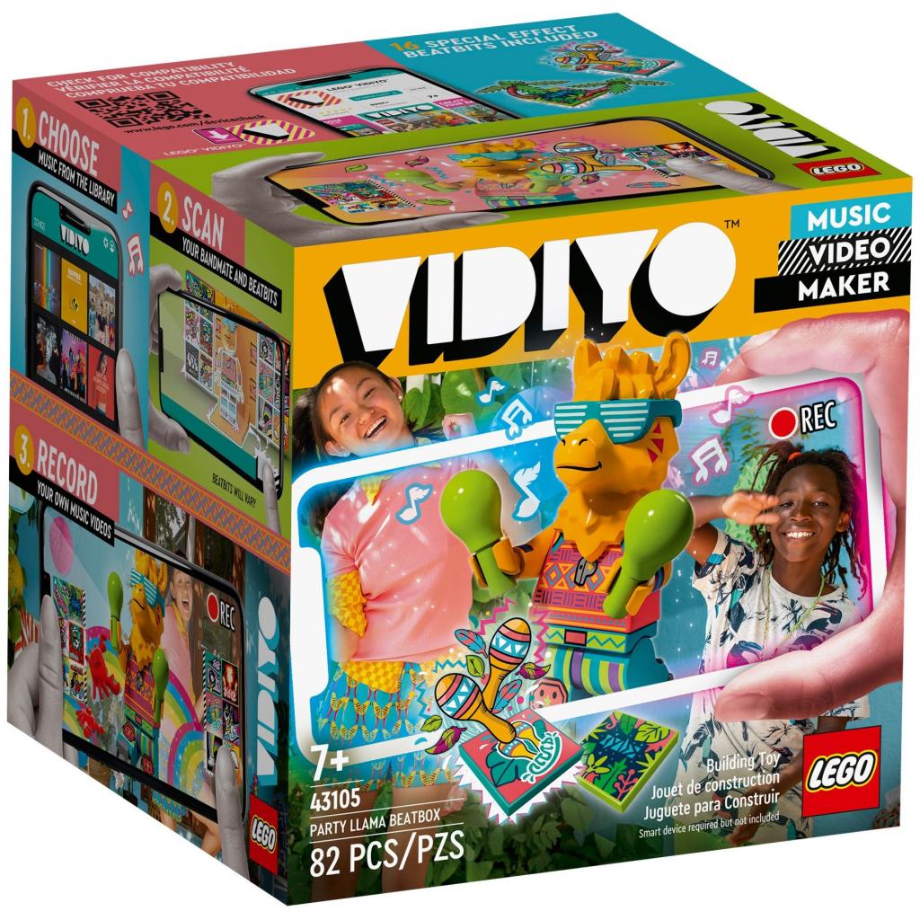 Конструктор LEGO VIDIYO Party Llama BeatBox Бітбокс Лама тусовщиця 82 деталі (43105)