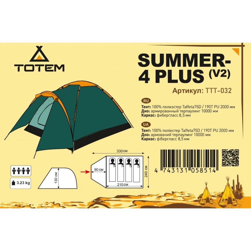 Палатка Totem Summer 4 Plus ver.2 (TTT-032) изображение 2