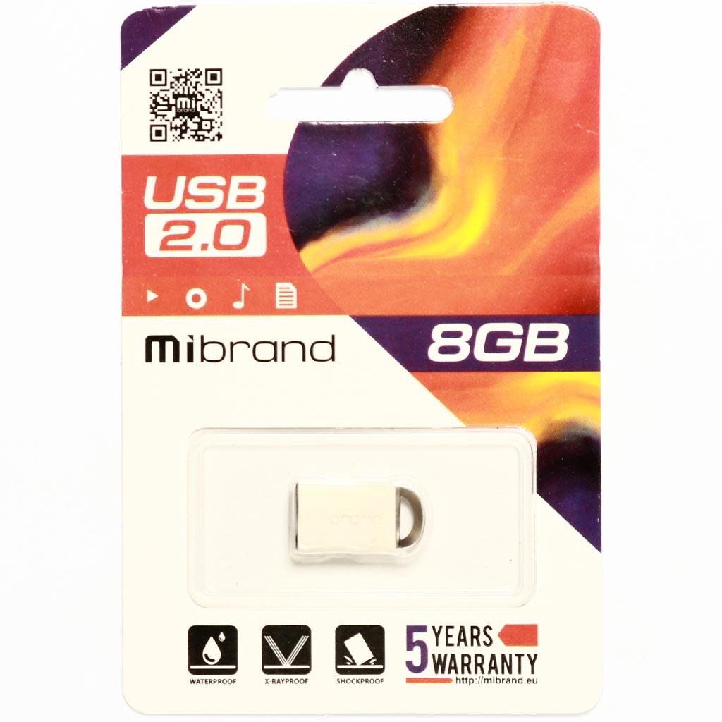 USB флеш накопичувач Mibrand 16GB lynx Silver USB 2.0 (MI2.0/LY16M2S) зображення 2