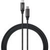 Дата кабель USB-C to USB-C 1.0m 100W E-Mark Chip Nylon Vinga (VCPCTC100BK)