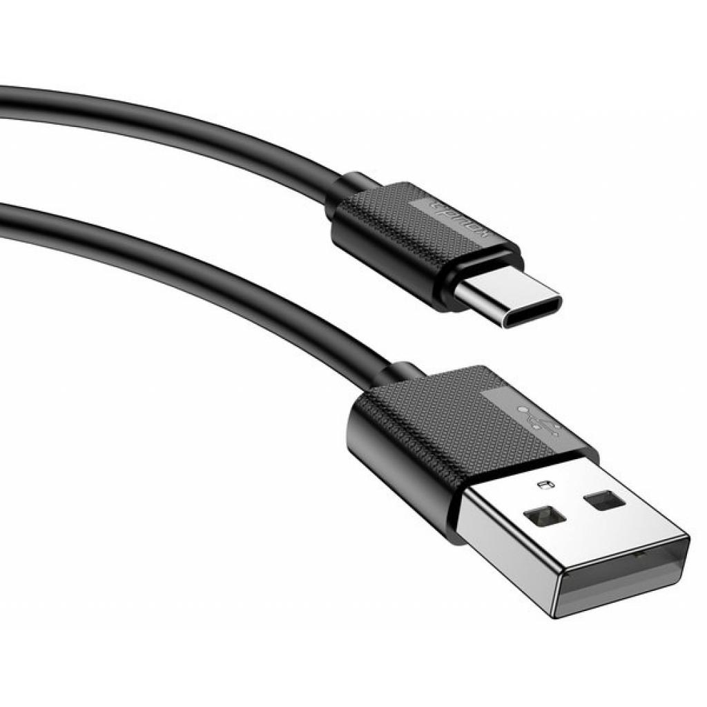 Дата кабель USB 2.0 AM to Type-C 1.2m T-C801 black PB T-Phox (T-C801 black PB) изображение 3