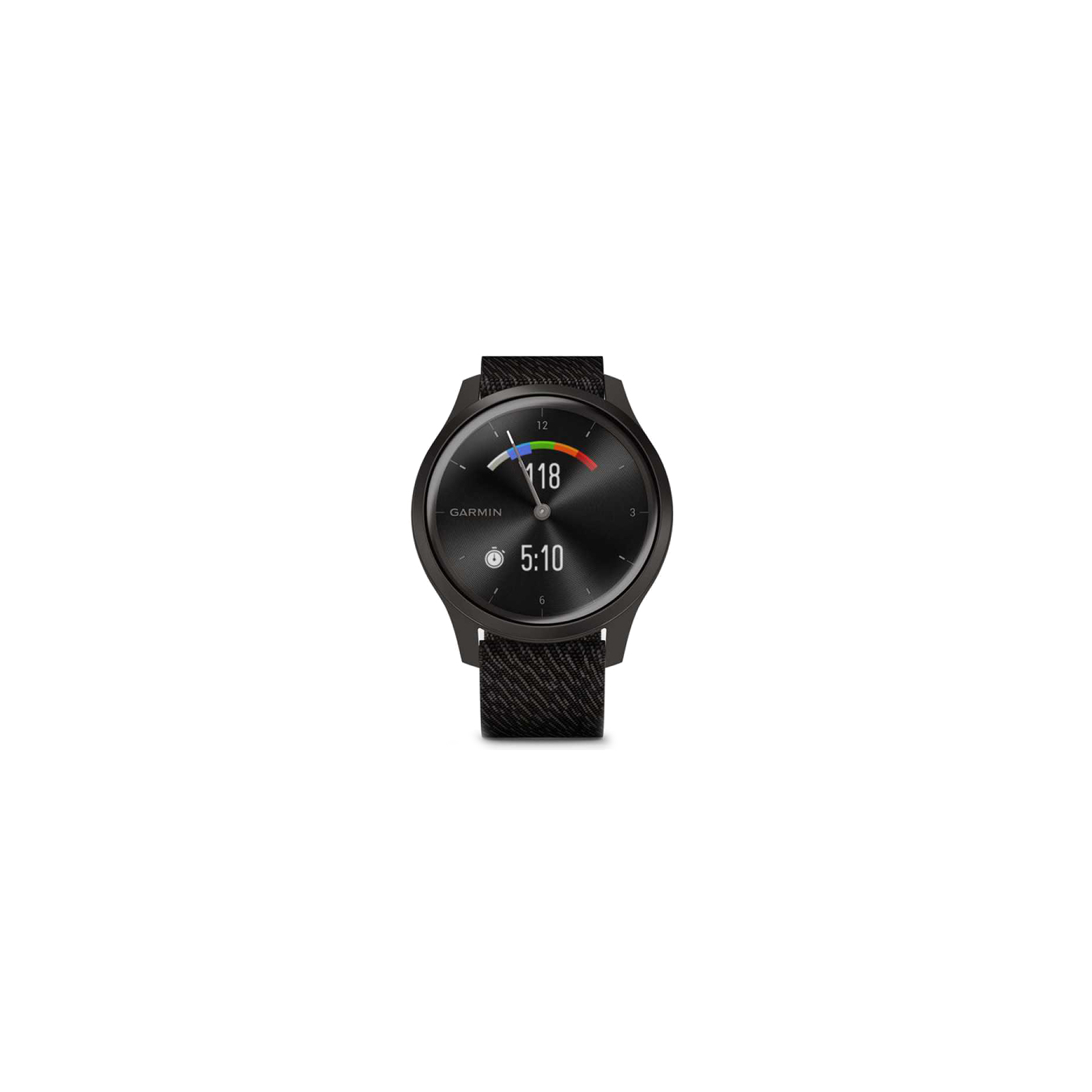 Смарт-годинник Garmin vivomove Style, Graphite, Black Pepper, Nylon (010-02240-23) зображення 6