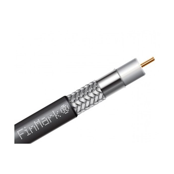 Кабель телевизионный FinMark RG-660, CCS, 100м, black (F660BV_100_black)