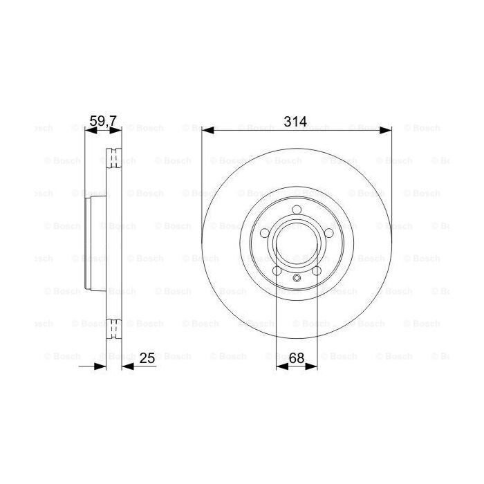 Тормозной диск Bosch 0 986 479 301 изображение 5
