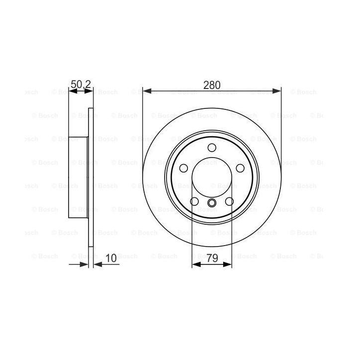 Гальмівний диск Bosch 0 986 479 728 зображення 5