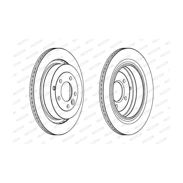 Тормозной диск FERODO DDF1433C-1