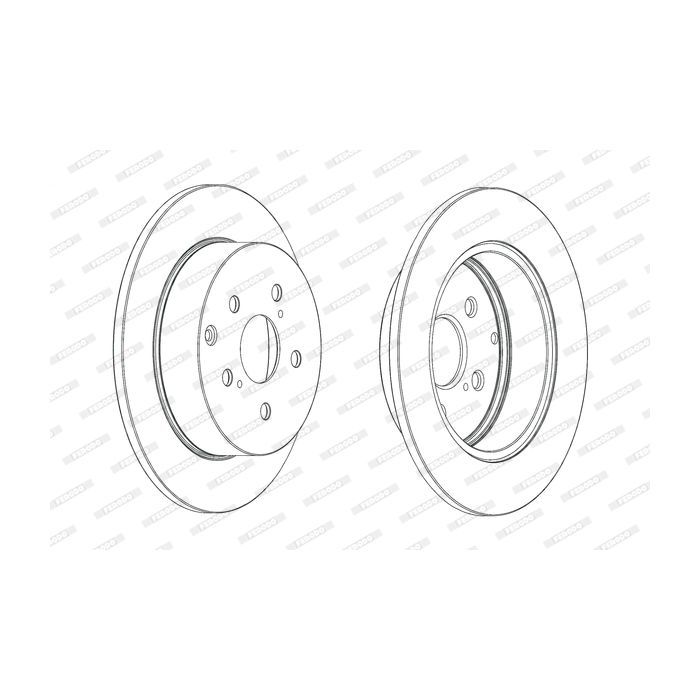Тормозной диск FERODO DDF1881C