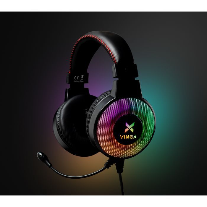 Наушники Vinga HSCU-100 Gaming LED Black (HSCU-100) изображение 8