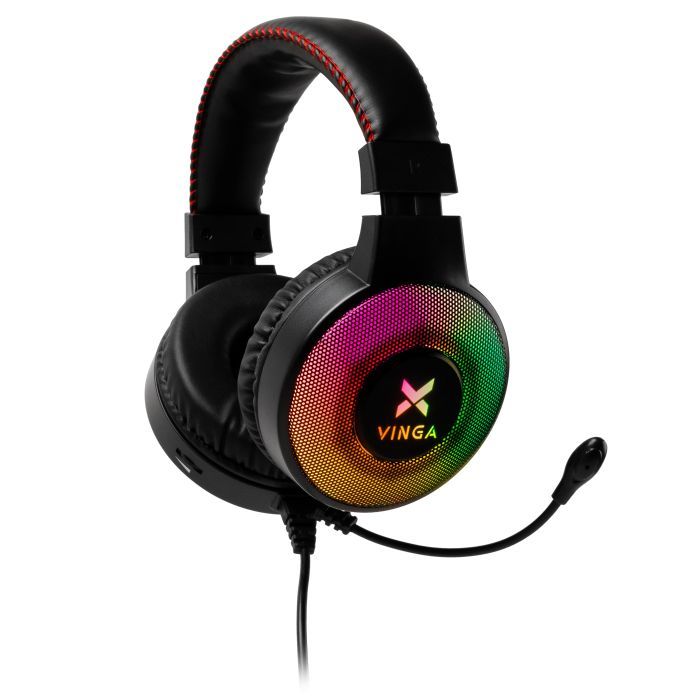 Наушники Vinga HSCU-100 Gaming LED Black (HSCU-100) изображение 9