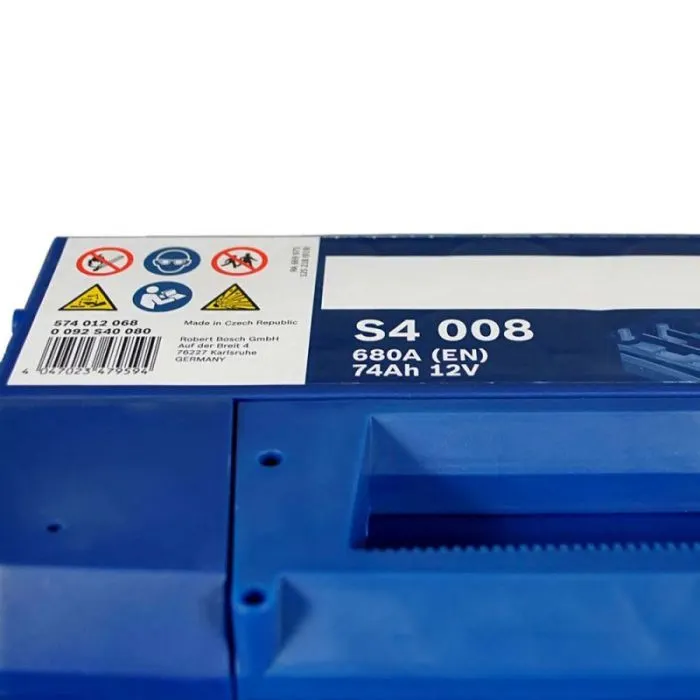 Акумулятор автомобільний Bosch 74А (0 092 S40 080) зображення 3