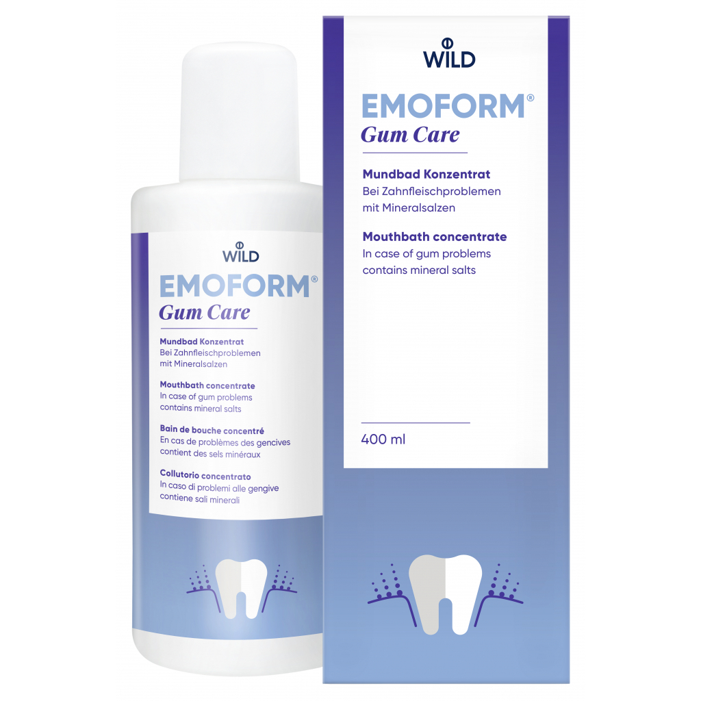 Ополаскиватель для полости рта Dr. Wild Emoform Gum Care Уход за деснами с минеральными солями 500 мл (7611841702447) изображение 3