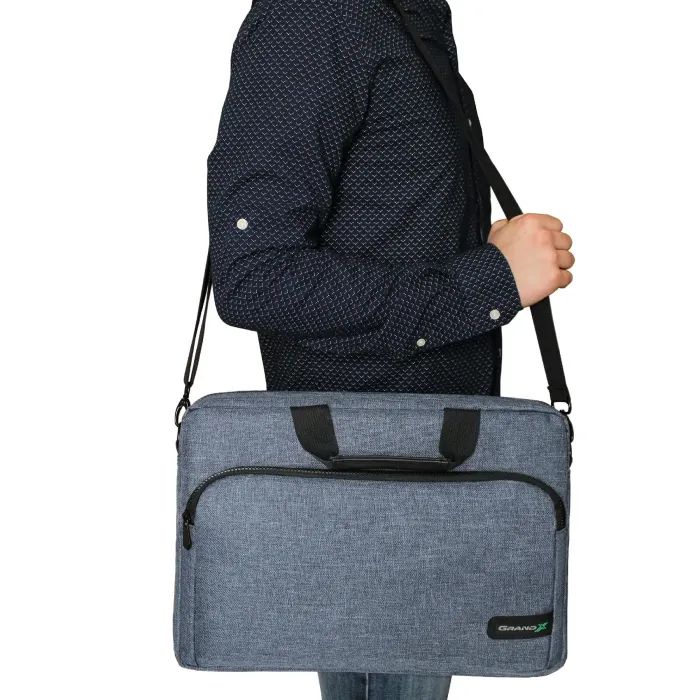 Сумка для ноутбука Grand-X 14-15'' SB-149 soft pocket Grey-Blue (SB-149J) изображение 9