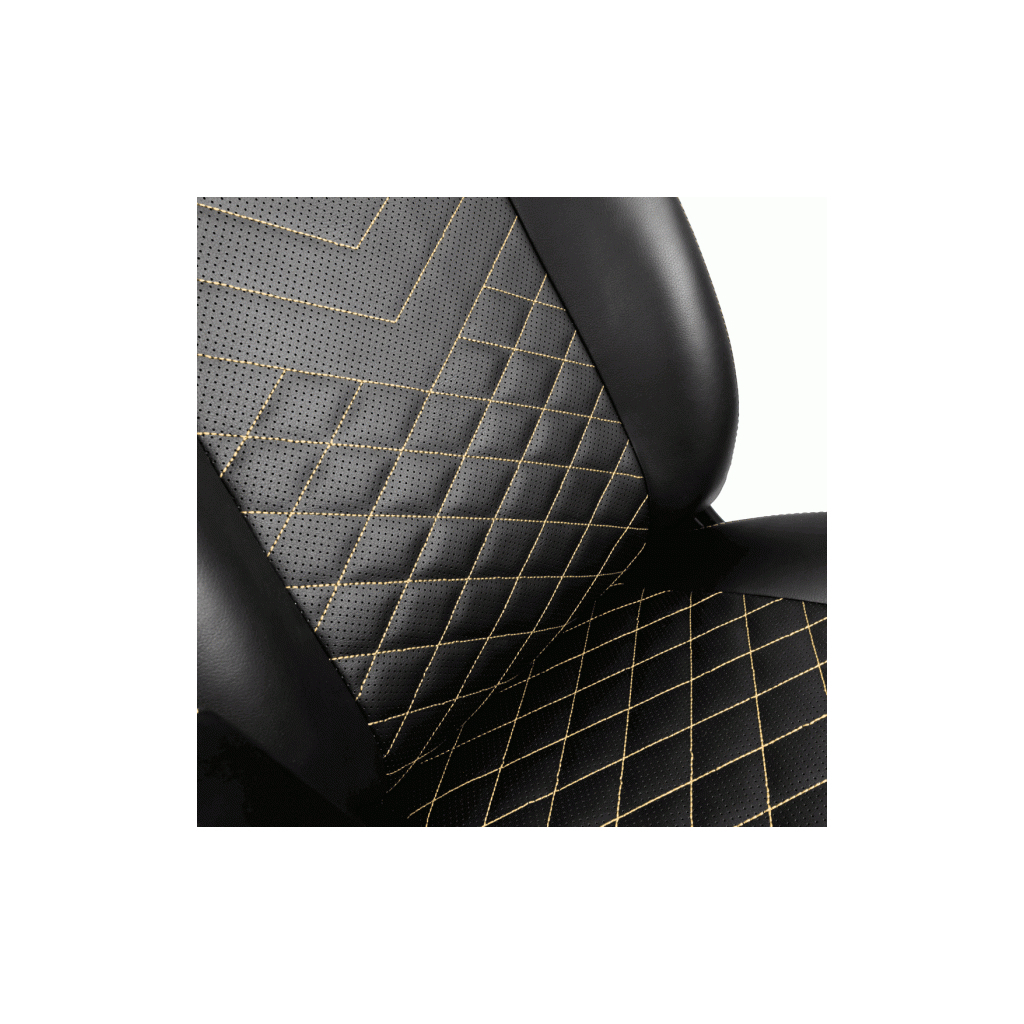 Кресло игровое Noblechairs Icon Black/Gold (NBL-ICN-PU-GOL) изображение 4