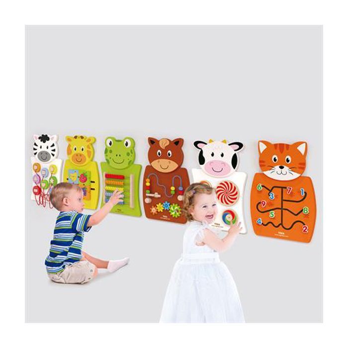 Развивающая игрушка Viga Toys Бизиборд Жираф с фруктами (50680FSC) изображение 2