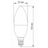 Лампочка TITANUM Filament C37 4W E14 4100K (TLFC3704144) изображение 3