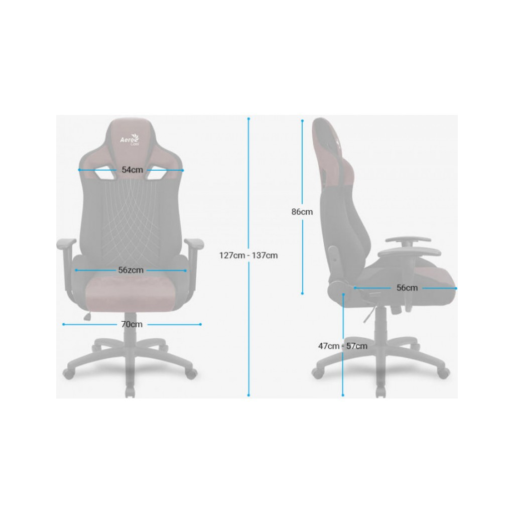 Кресло игровое AeroCool EARL Steel Blue (EARL_Steel_Blue) изображение 11