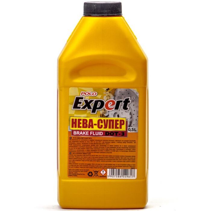 Тормозная жидкость Polo Expert НЕВА ДОТ-3 0,5л. (7671)