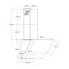 Витяжка кухонна Pyramida ND 835 WH зображення 11