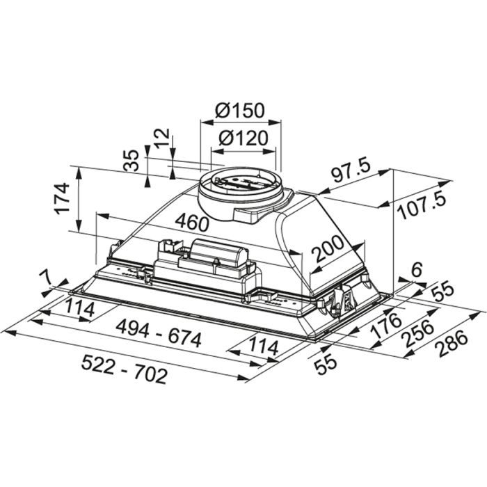 Витяжка кухонна Franke Inca Smart FBI 705 GR (305.0599.533) зображення 2