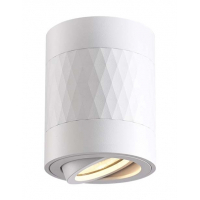 Фото - Точечный светильник Videx Світильник точковий  під лампу GU10 SPF04A накладний білий + біла при 