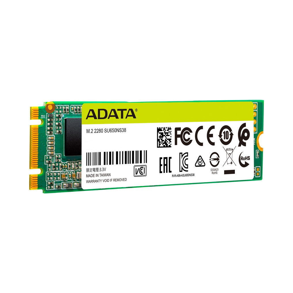 Накопичувач SSD M.2 2280 512GB ADATA (ASU650NS38-512GT-C) зображення 3
