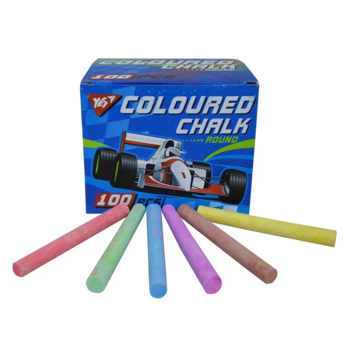 Мел Yes цветной, круглый, 100 шт "Full power" (400338) изображение 2