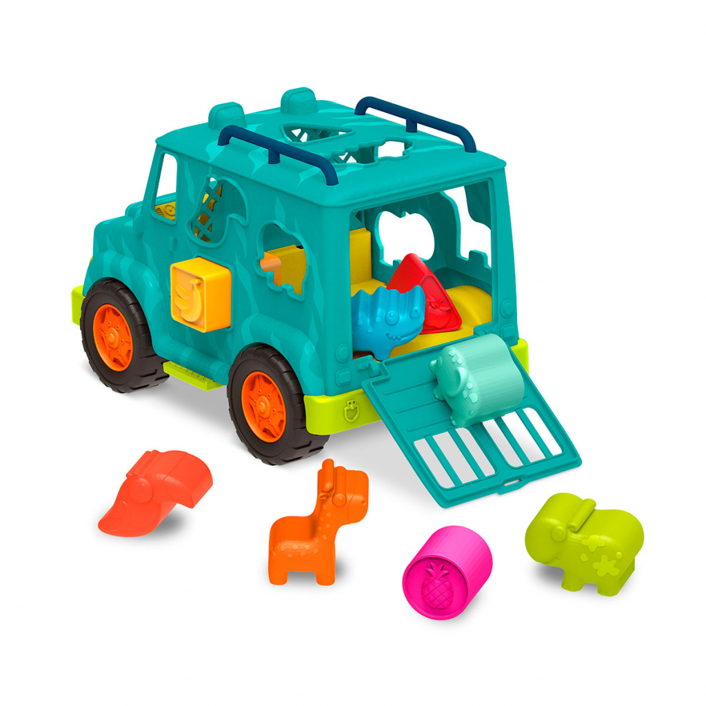 Розвиваюча іграшка Battat сортер - Вантажівка Сафарі (колір море) (BX2024Z) зображення 2