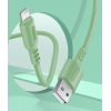 Дата кабель USB 2.0 AM to Lightning 1.0m soft silicone green ColorWay (CW-CBUL042-GR) изображение 3