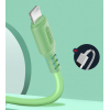 Дата кабель USB 2.0 AM to Lightning 1.0m soft silicone green ColorWay (CW-CBUL042-GR) зображення 5