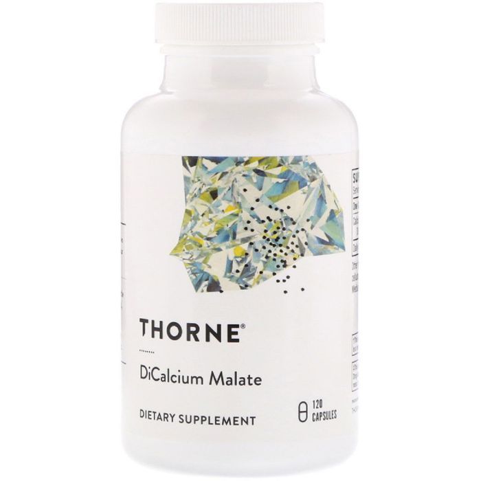 Минералы Thorne Research Дикальций Малат, Dicalcium Malate, 120 Капсул (THR-00650)