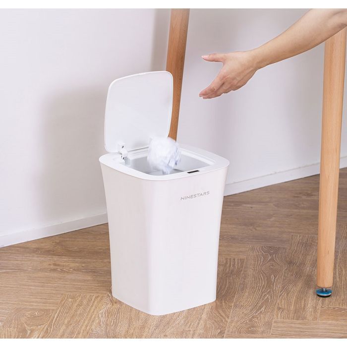 Контейнер для мусора Xiaomi Ninestars Waterproof Induction Trash White (DZT-10-11S) изображение 5