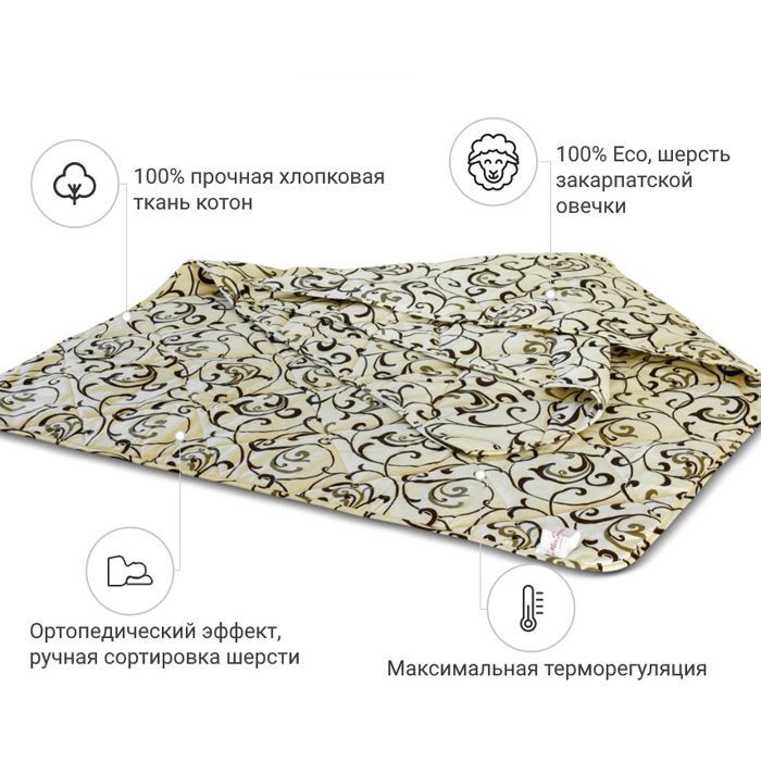 Ковдра MirSon вовняна 016 літо 140x205 см (2200000005816) зображення 2